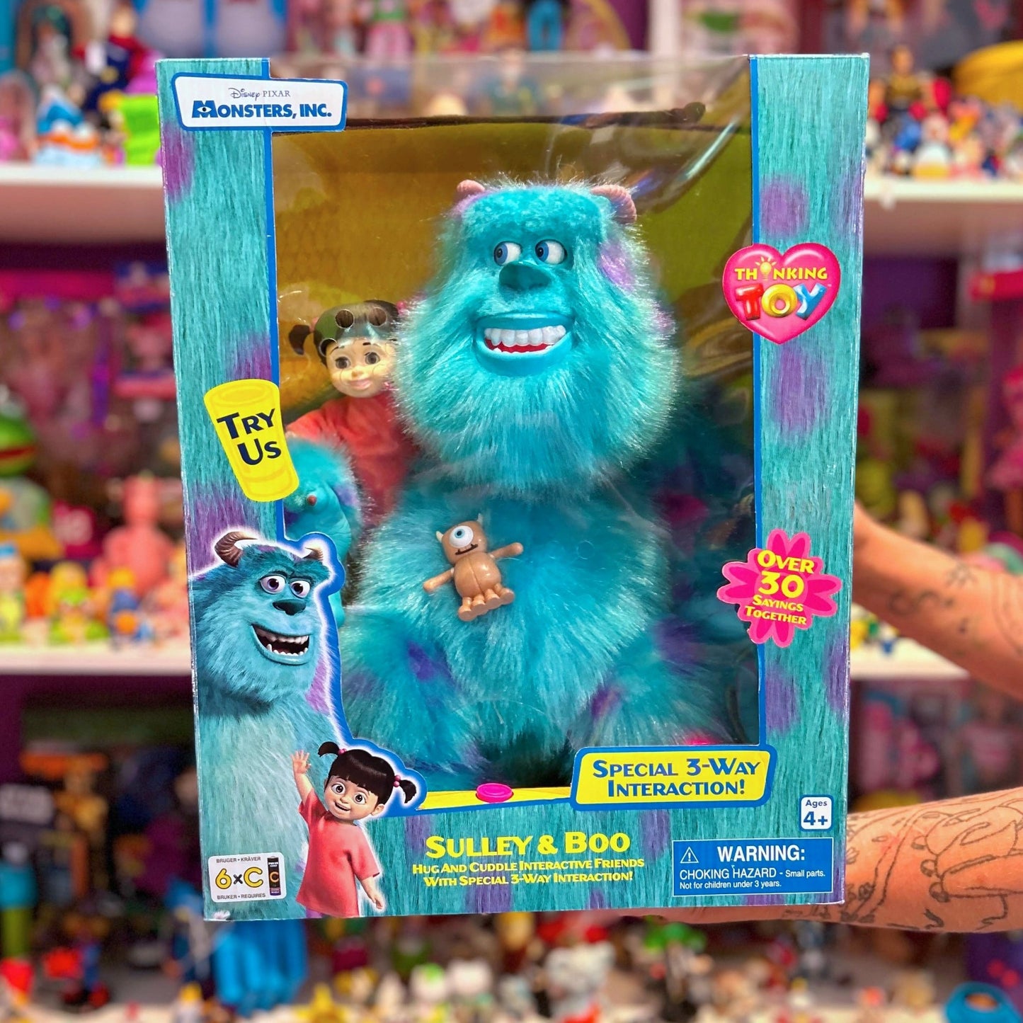 Monsters Inc. - SULLEY & BOO - Hug And Cuddle Interactive Friends (NIB, Thinkway Toys, 2000) - PopCultGang