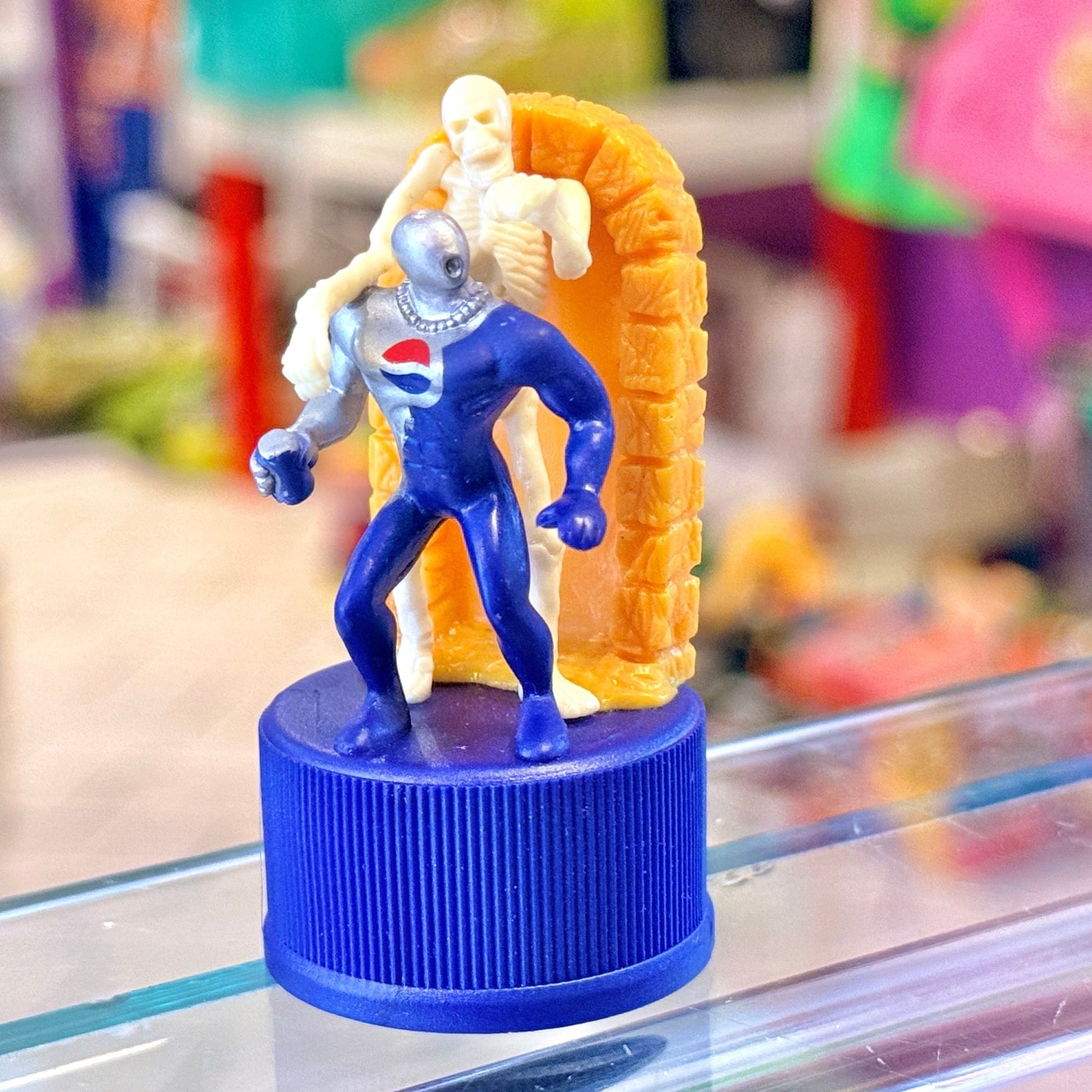 Monsters Meet Pepsi - Man: Skeleton - Pepsi Bottle Cap Figure (Japan Exclusive, 2000s) - PopCultGang