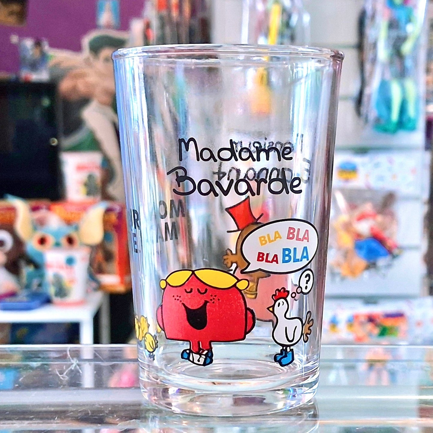 Mr. Men & Little Miss - Little Miss Chatterbox Drinking Glass - Madame Bavarde (2011) - PopCultGang
