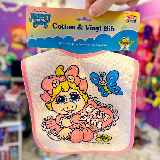 Muppet Babies: Miss Piggy Cotton & Vinyl Bib (1988) - PopCultGang