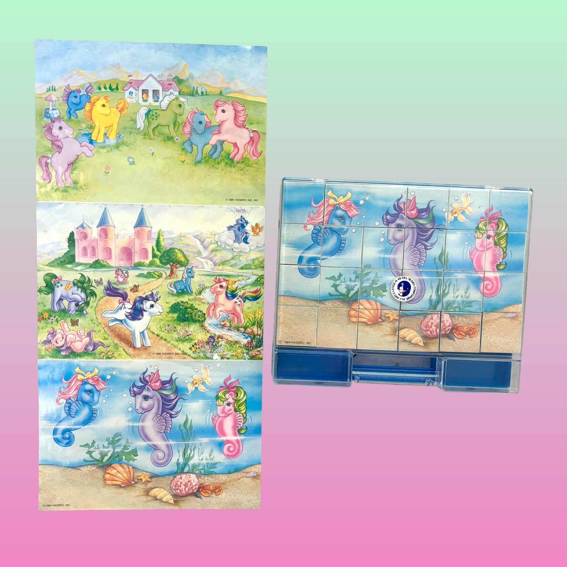 My Little Pony: Block Puzzle (Hasbro, 1984) - PopCultGang