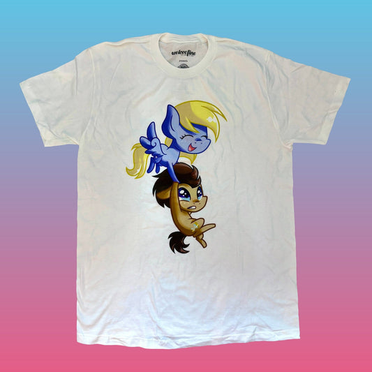 My Little Pony: Derpy Hooves and Doctor Hooves T-Shirt (WeLoveFine, 2015) - PopCultGang