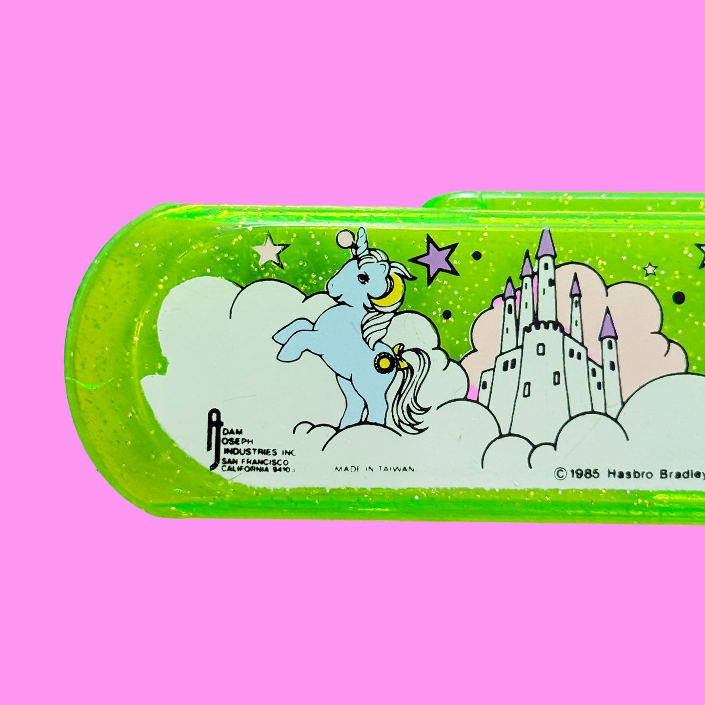 My Little Pony: Green Plastic Pencilcase (G1, 1980s) - PopCultGang