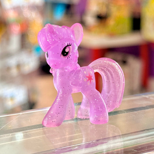 My Little Pony Mystery Minis (G4, 2010s): Transparent Glitter Twilight Sparkle 5cm Figure - PopCultGang