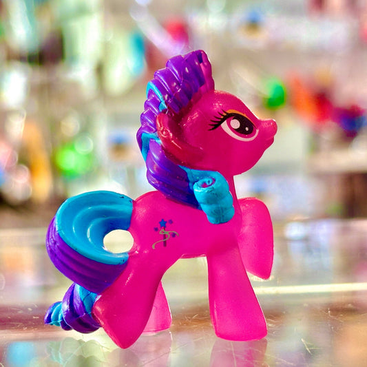 My Little Pony Mystery Minis (G4, 2010s): Transparent Neon Ribbon Wishes 5cm Figure - PopCultGang