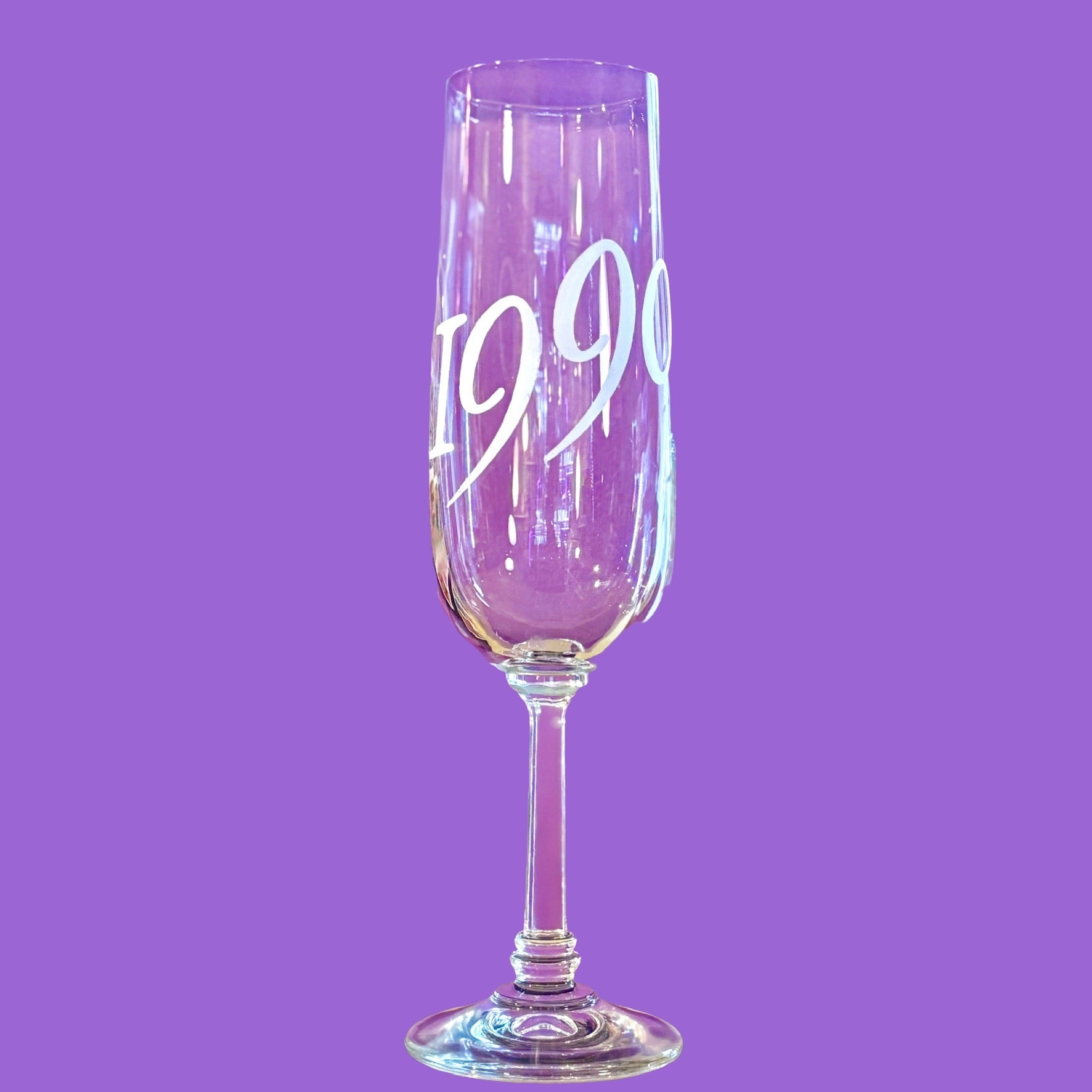 New Years Eve 1990: Vintage Champagne Glass - PopCultGang