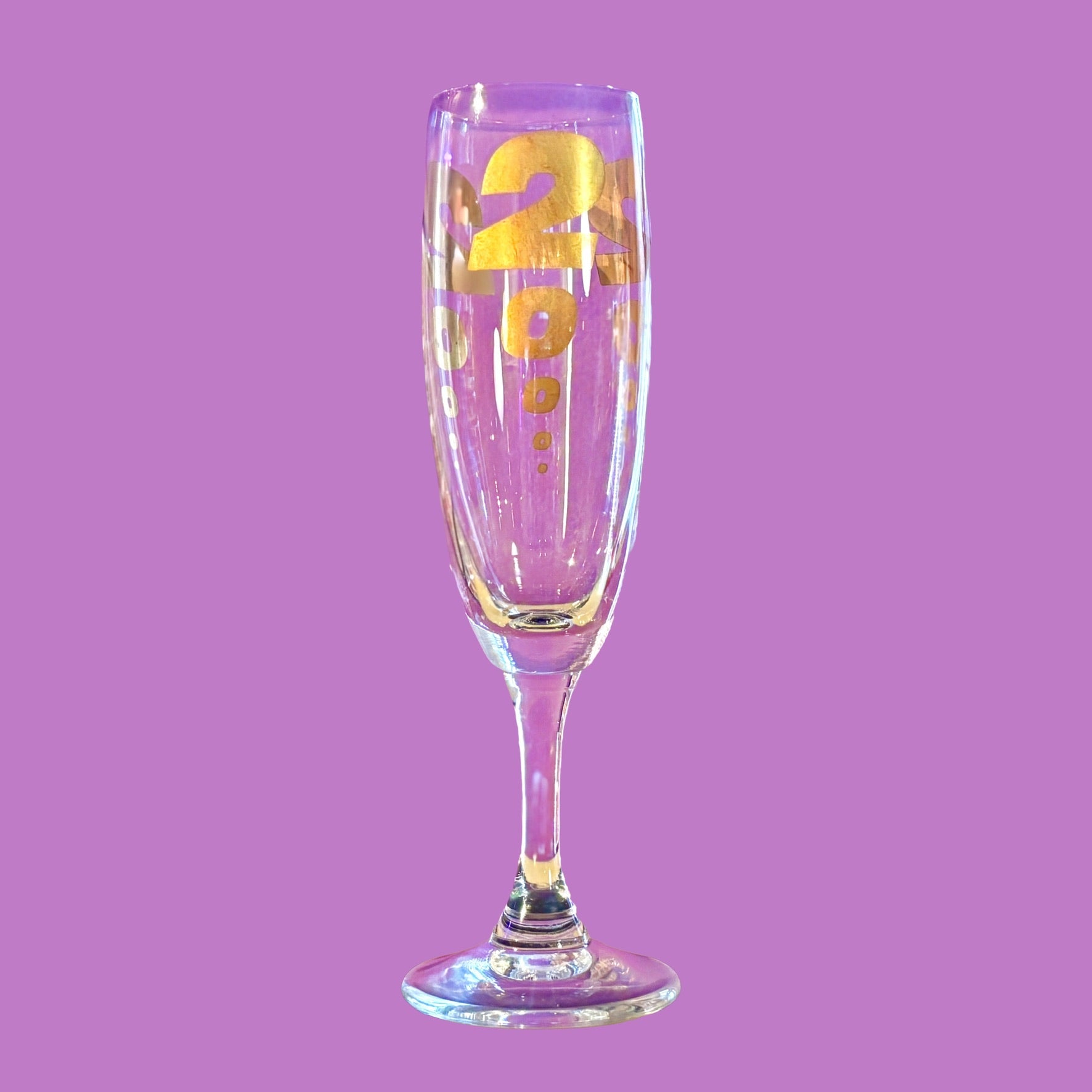 New Years Eve 2000: Millenium Vintage Champagne Glass - PopCultGang