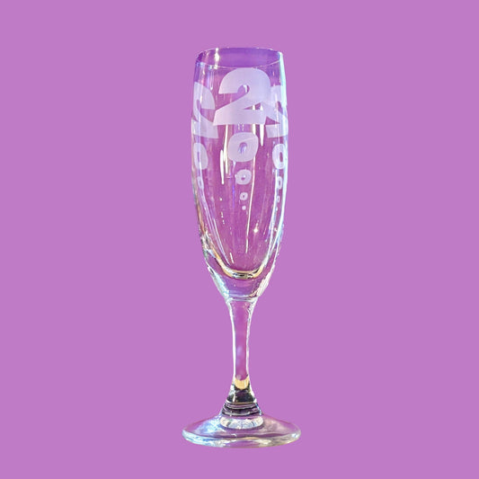 New Years Eve 2000: Millenium Vintage Champagne Glass - PopCultGang