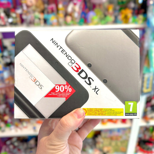 Nintendo 3DS XL (Silver/Black, CIB) - PopCultGang