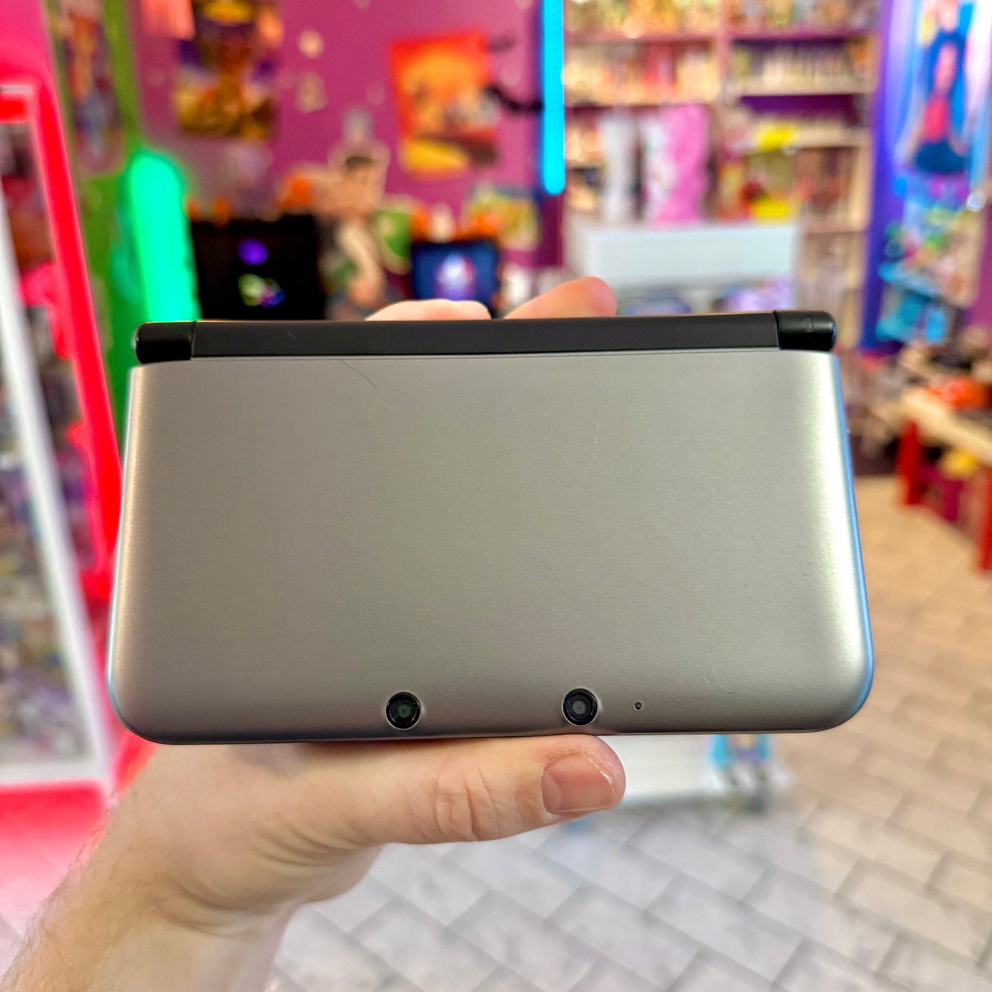 Nintendo 3DS XL (Silver/Black, CIB) - PopCultGang