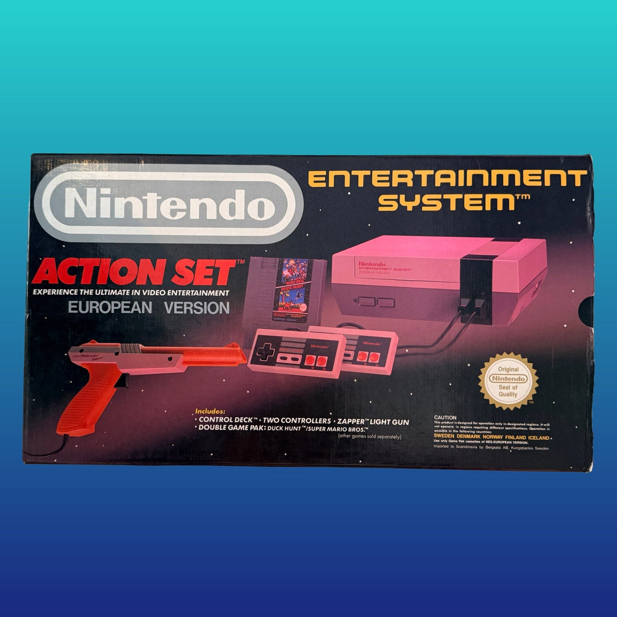 Nintendo Entertainment System Action Set - European Version (complete in box, great condition) - PopCultGang
