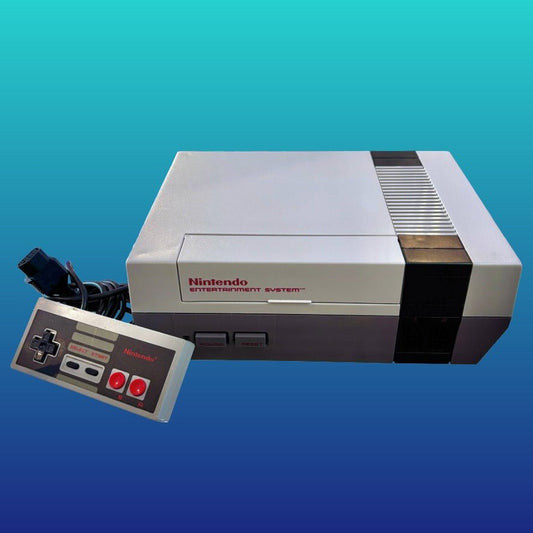Nintendo Entertainment System NES Console + Controller (80s) - PopCultGang