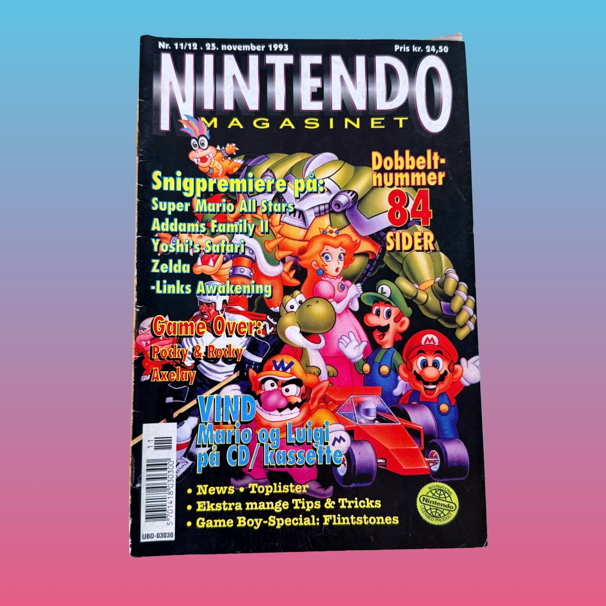 Nintendo Magasinet - Nr. 11/12 - "Dobbeltnummer 84 Sidder" (danish video game magazine, 1993) - PopCultGang
