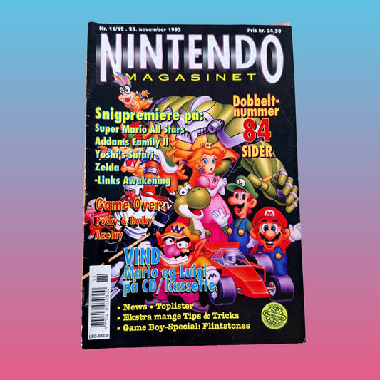 Nintendo Magasinet - Nr. 11/12 - "Dobbeltnummer 84 Sidder" (danish video game magazine, 1993) - PopCultGang