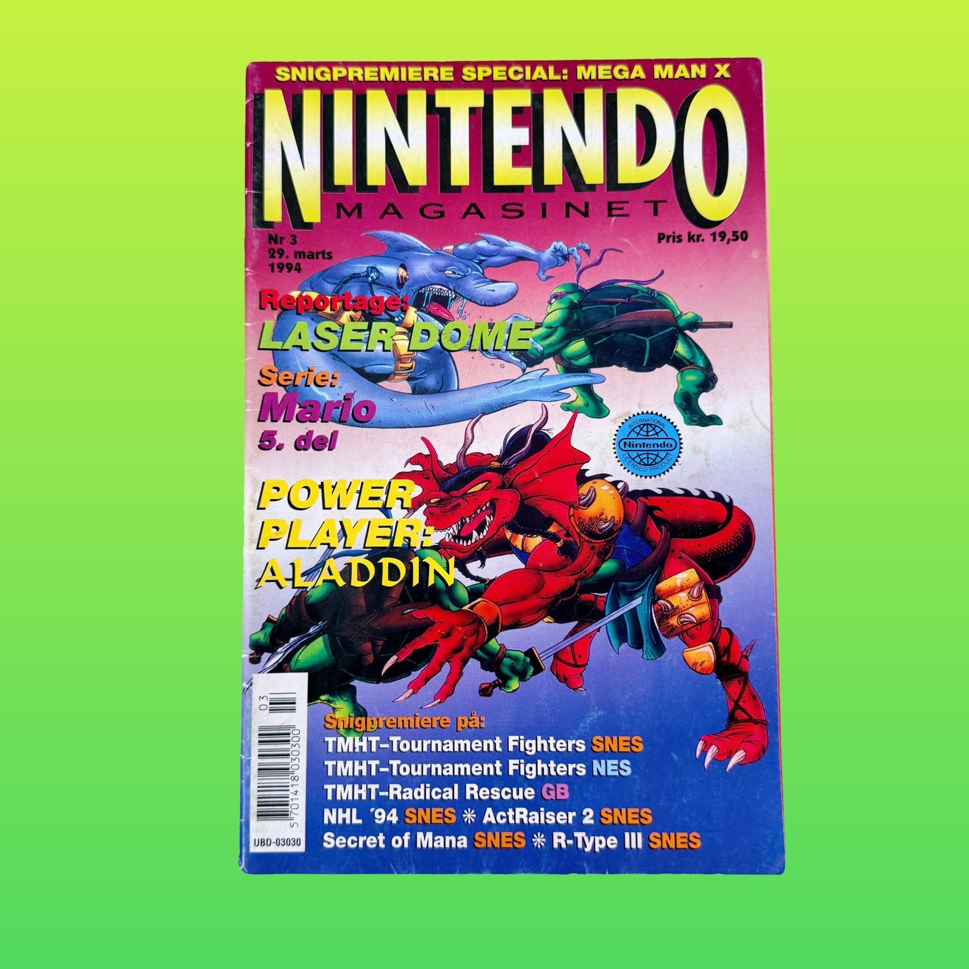 Nintendo Magasinet - Nr. 3 - "Laser Dome" (danish video game magazine, 1994) - PopCultGang
