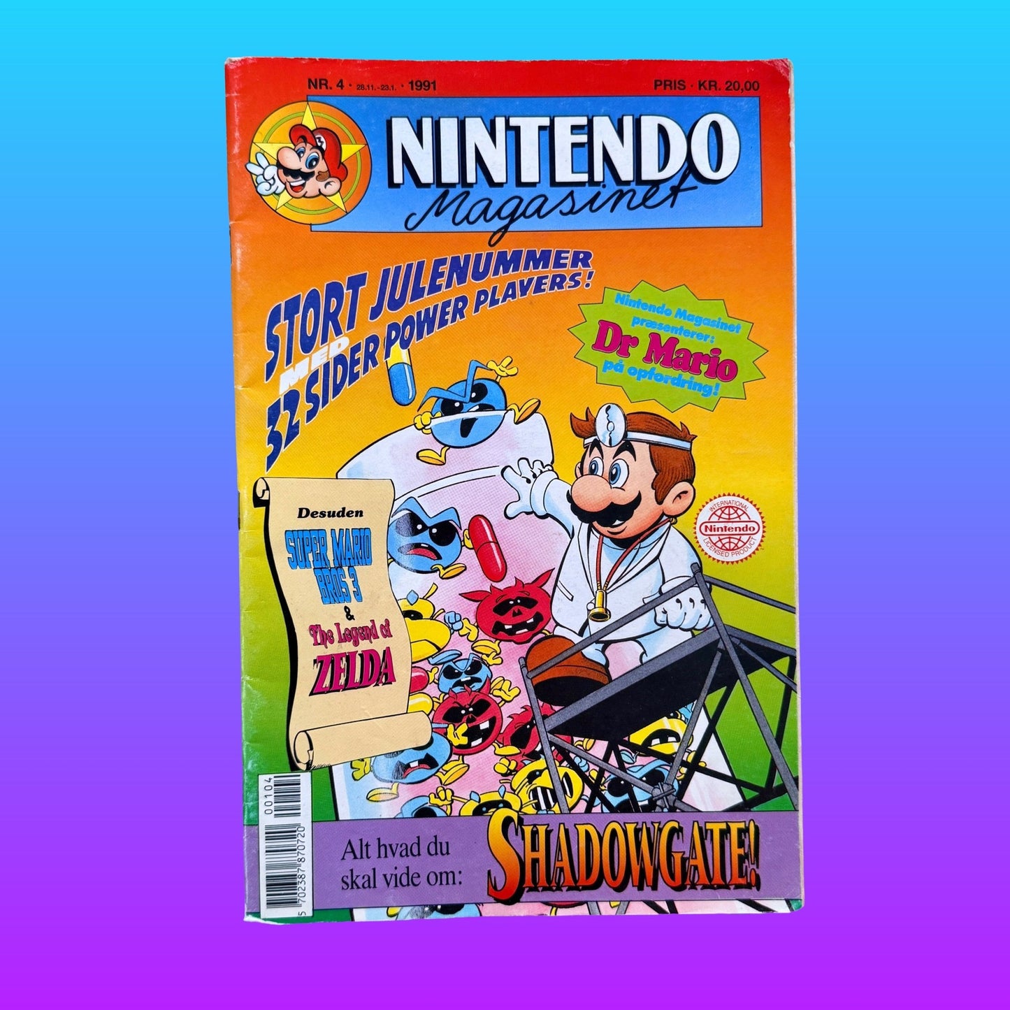 Nintendo Magasinet - Nr. 4 - Dr. Mario (danish video game magazine, 1991) - PopCultGang