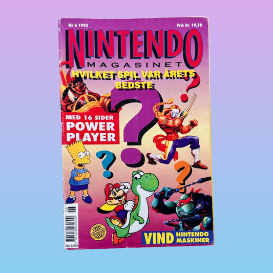 Nintendo Magasinet - Nr. 6 - "Hvilket Spil Var Årets Bedste?" (danish video game magazine, 1993) - PopCultGang