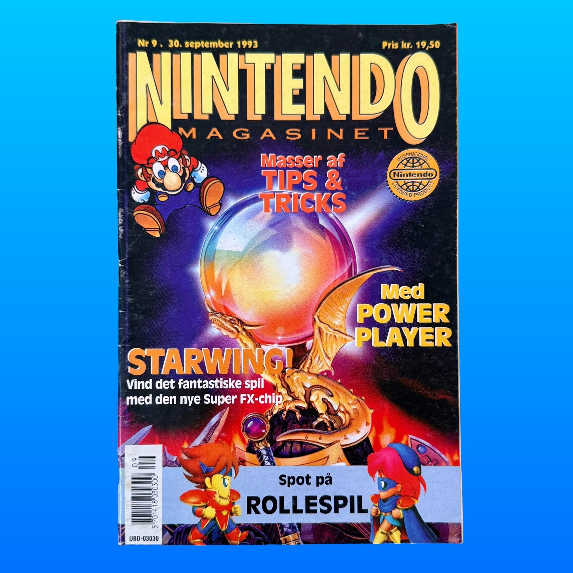 Nintendo Magasinet - Nr. 9 - "Spot På Rollespil" (danish video game magazine, 1993) - PopCultGang