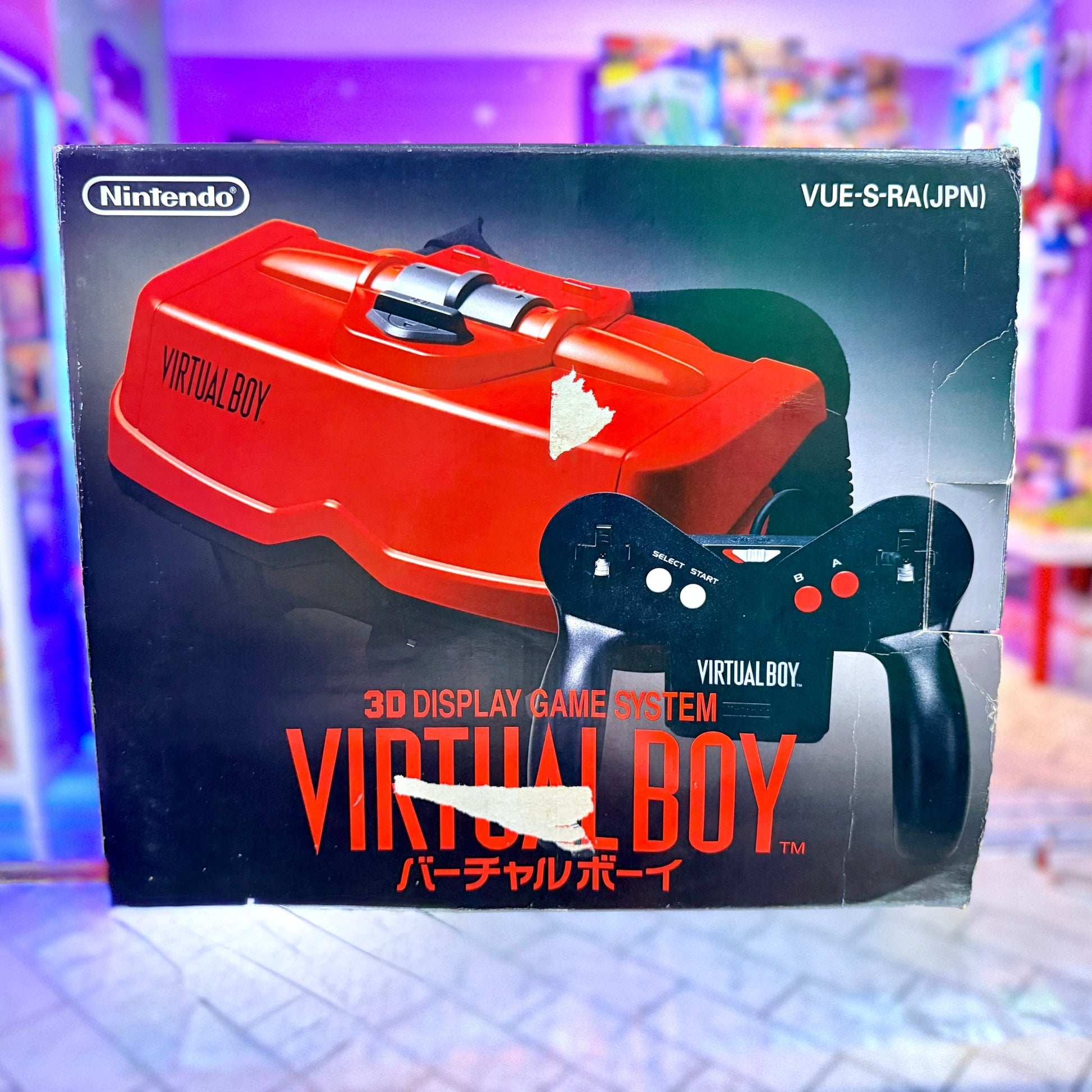 Nintendo Virtual Boy (CIB, LDC ribbon solder mod, Japan version) - PopCultGang