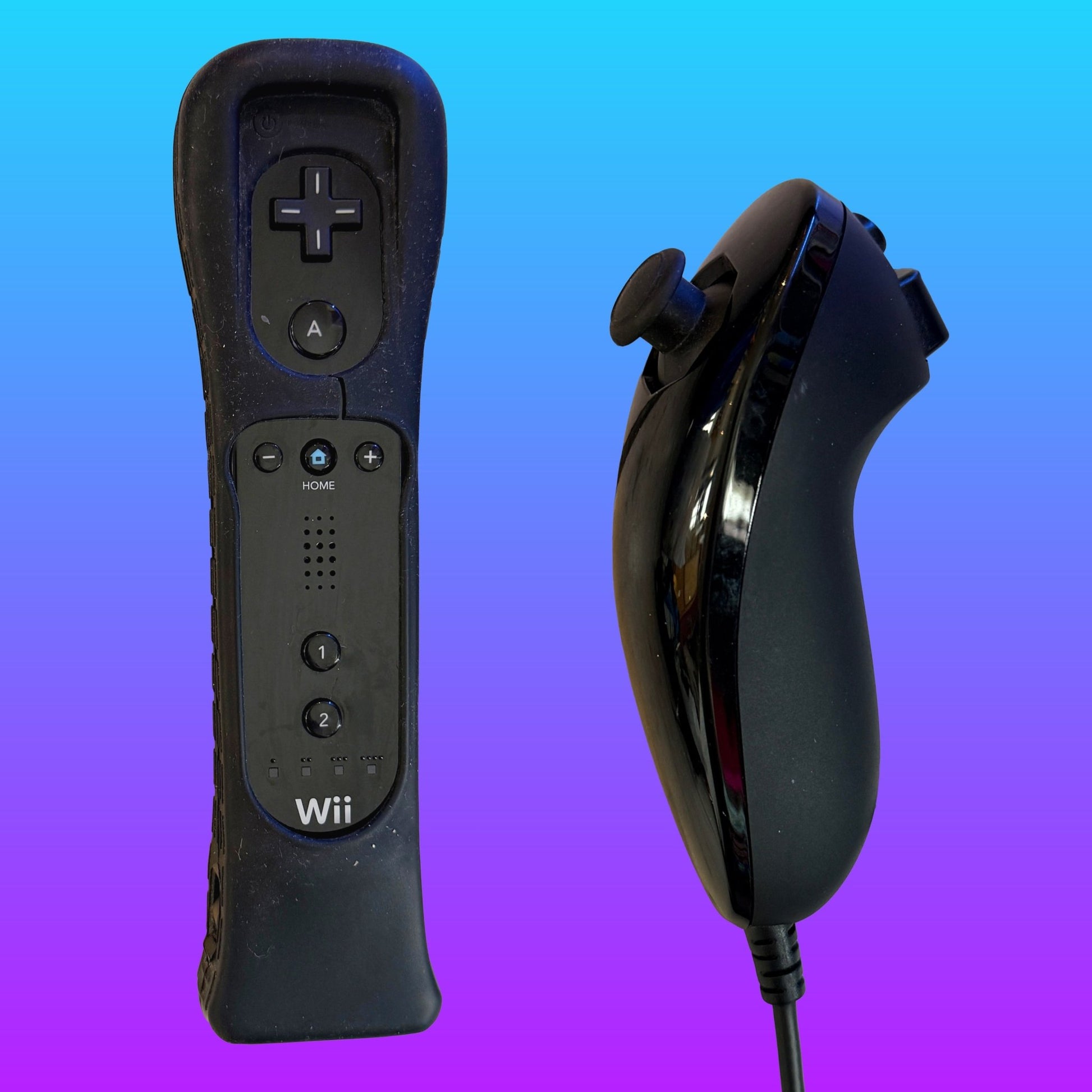 Nintendo Wii Black Console + Wii Mote, Nunchuck & Wii Potion Plus - PopCultGang