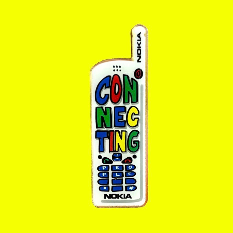 Nokia "Connecting" Phone Enamel Pin (90s) - PopCultGang