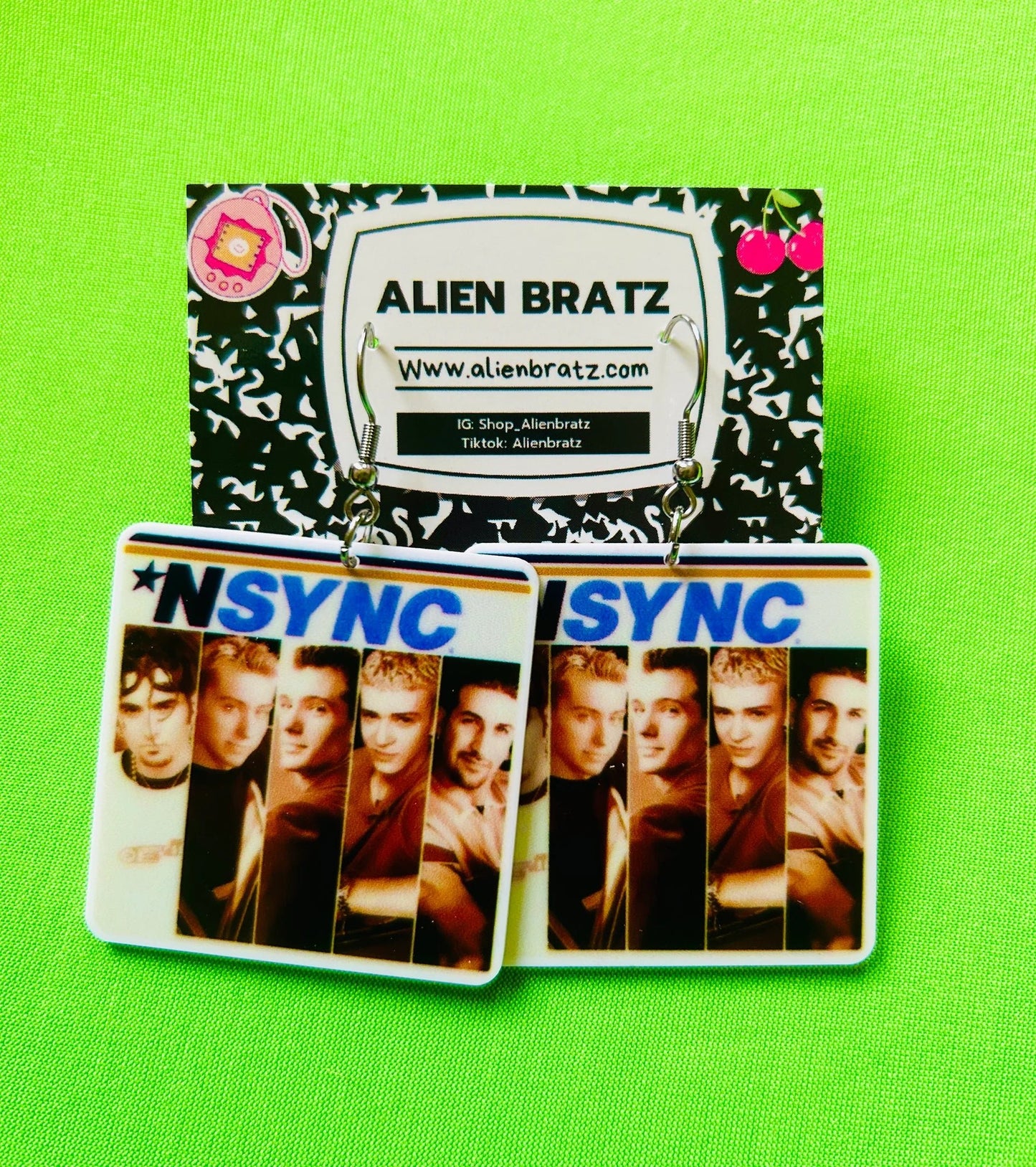 N'Sync Album Cover Earrings - PopCultGang