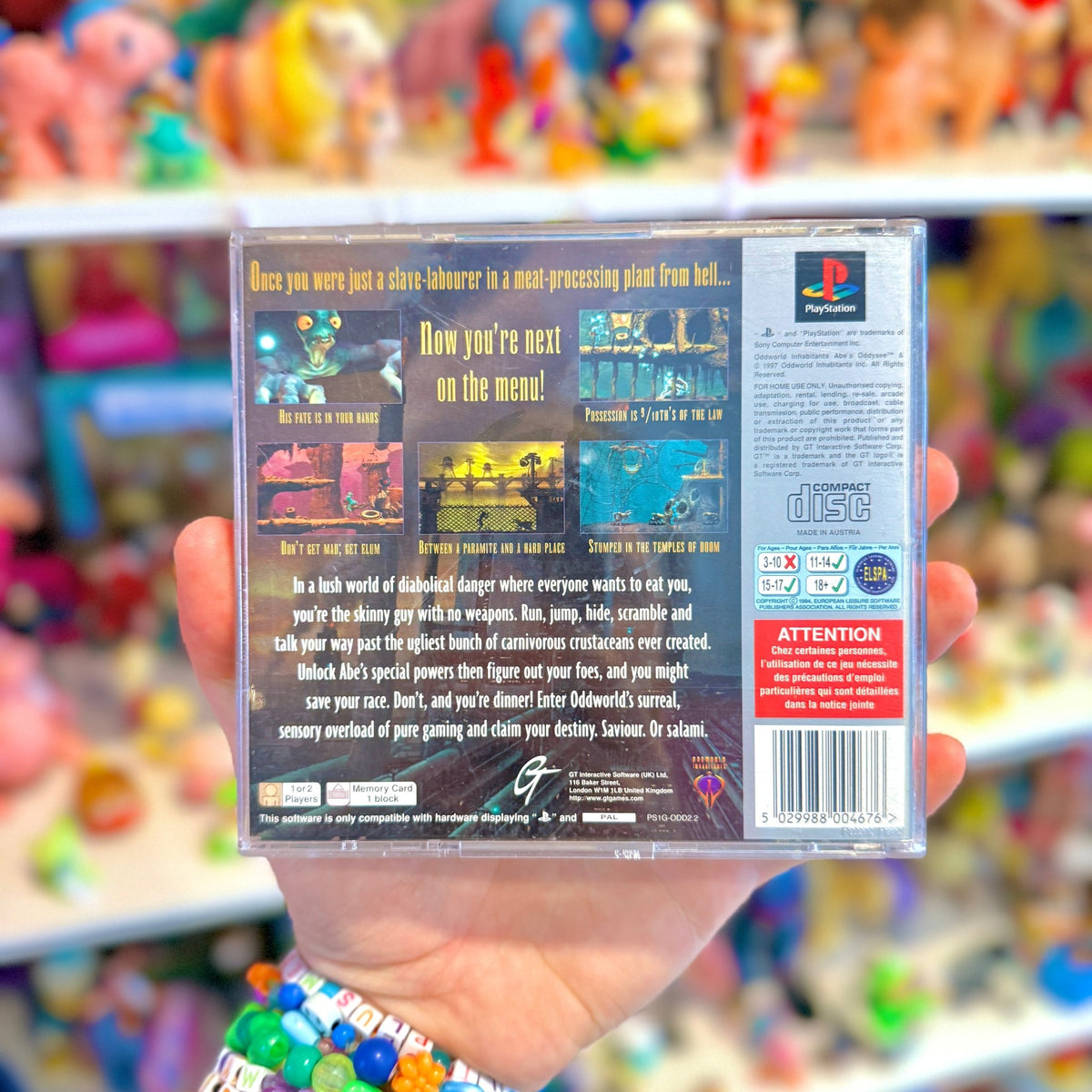 Oddworld: Abe's Odyssey (Platinum, PS1) - PopCultGang