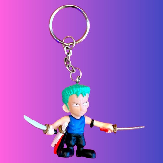 One Piece: Roronoa Zoro Keychain (Bandai, 2000s) - PopCultGang