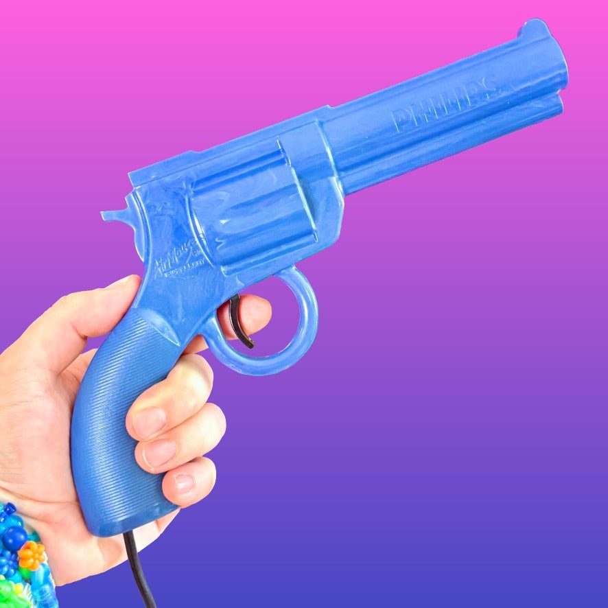 Peacekeeper Revolver: AirMouse Blue Light Gun (Phillips CD-I) - PopCultGang