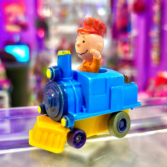 Peanuts: Charlie Brown In Train Figure (McDonalds, 1989) - PopCultGang