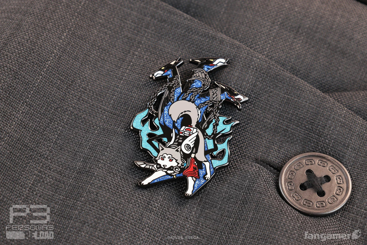 Persona 3: Koromaru and Cerberus Pin (Fangamer) - PopCultGang