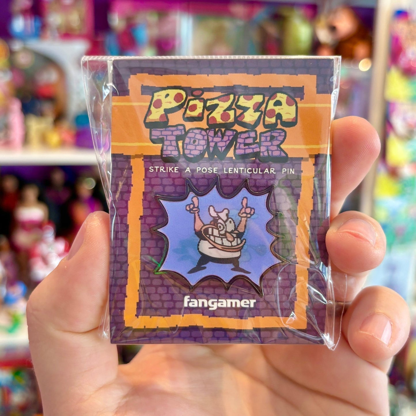 Pizza Tower - Strike a Pose Lenticular Pin - PopCultGang