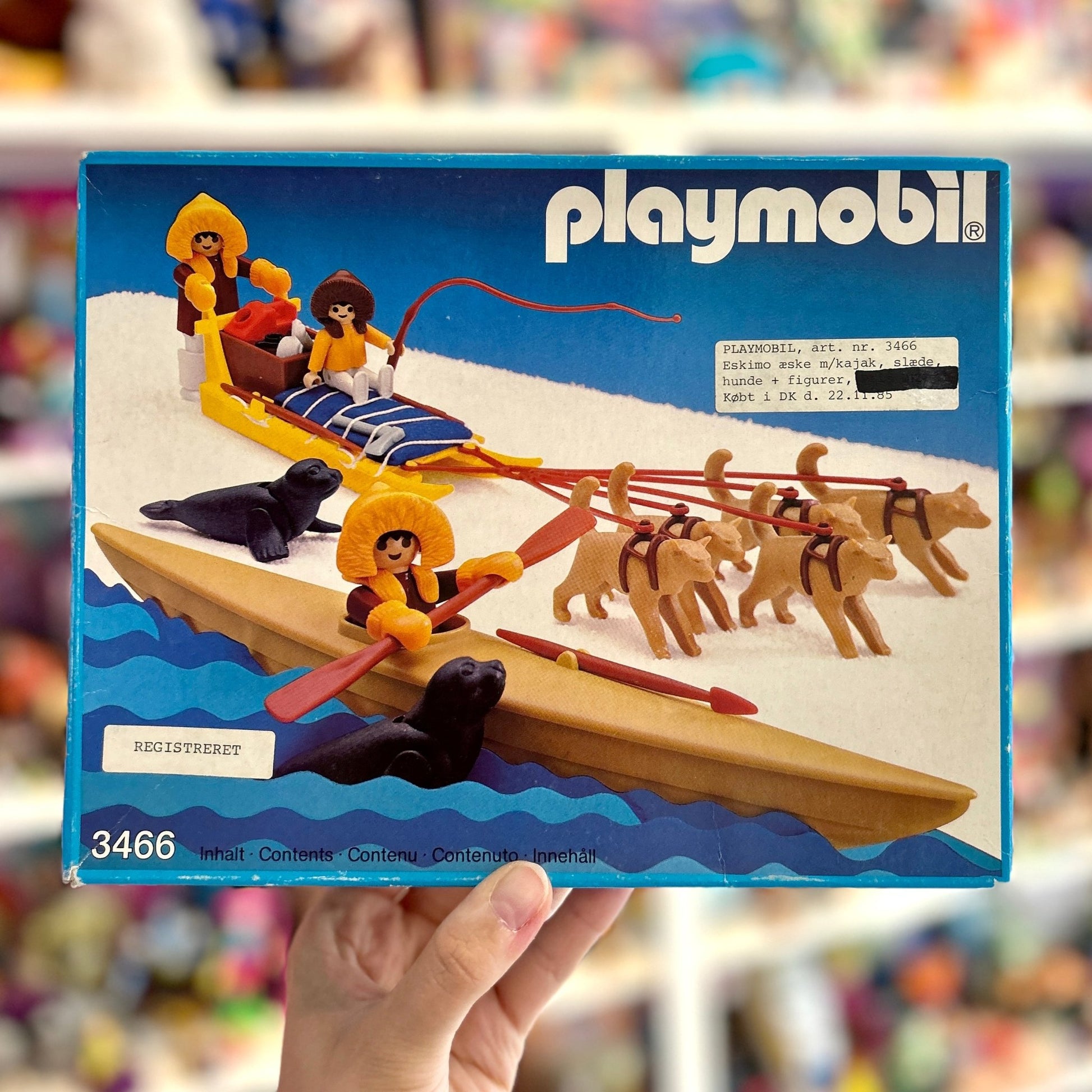 Playmobil: Kayak and Dog Sled nr. 3466 (80s) - PopCultGang