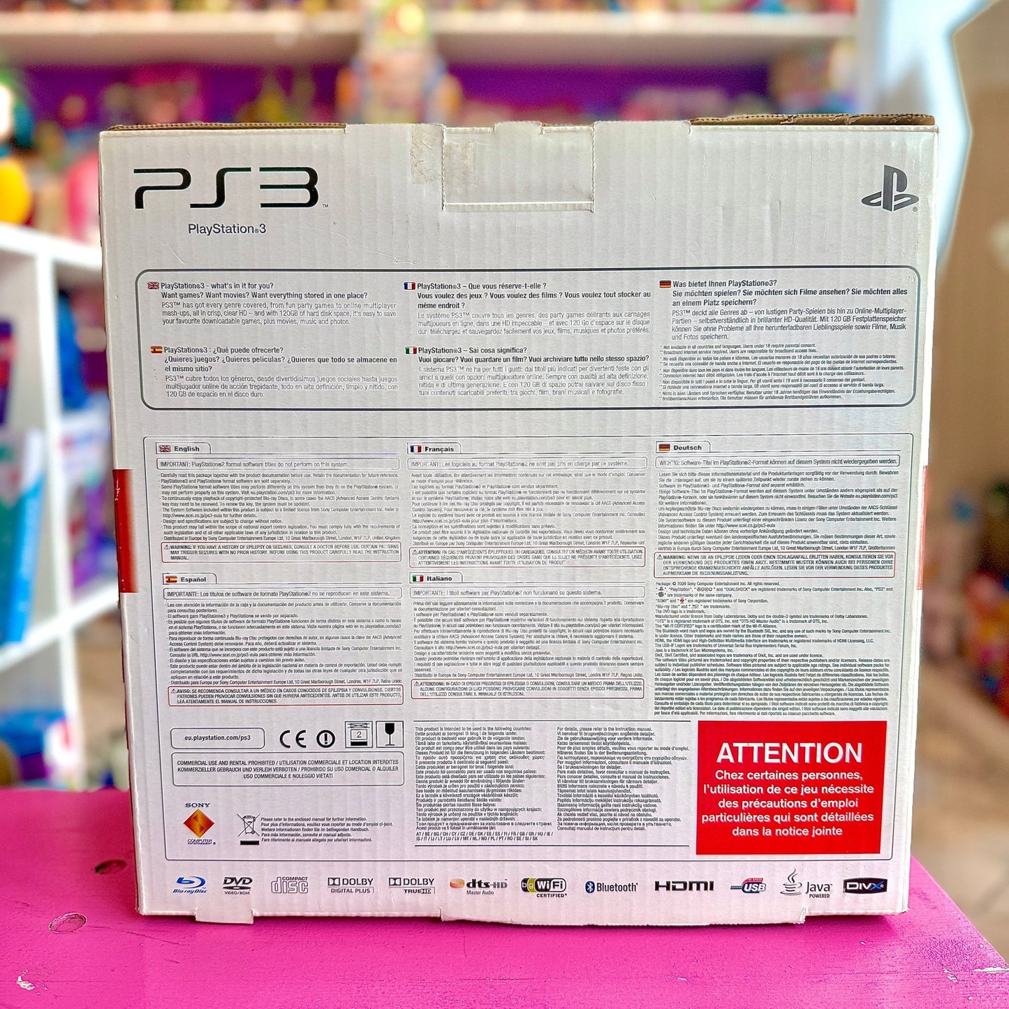 Playstation 3 Slim (120 GB, complete in box) - PopCultGang