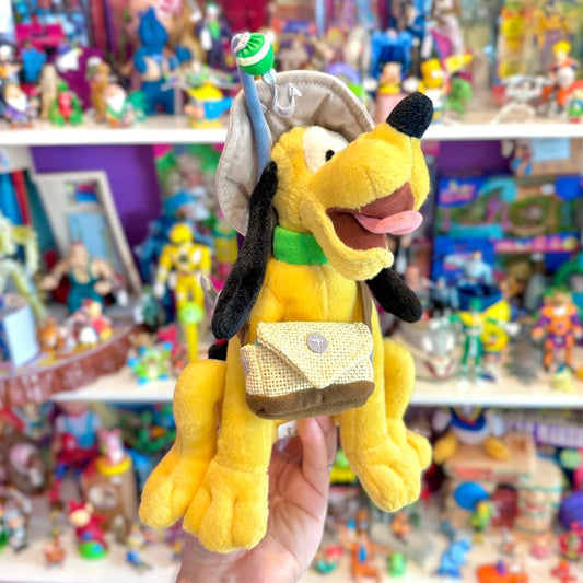Pluto Gone Fishing Plush (Disney World, 90s) - PopCultGang