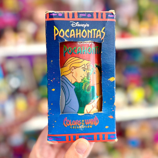 Pocahontas: Colors of The Wind Collection - Pocahontas & John Smith Drinking Glass (Burger King, 1994) - PopCultGang