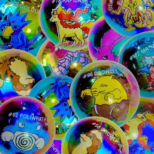 Pokemon: Holo Metallic Marbles (choose design) (90s) - PopCultGang
