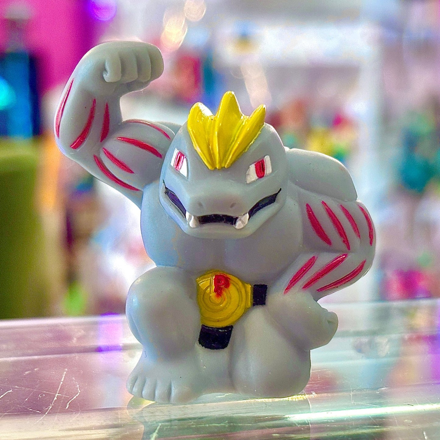 Pokemon: Machoke Finger Puppet Figure (Bandai, 1997) - PopCultGang