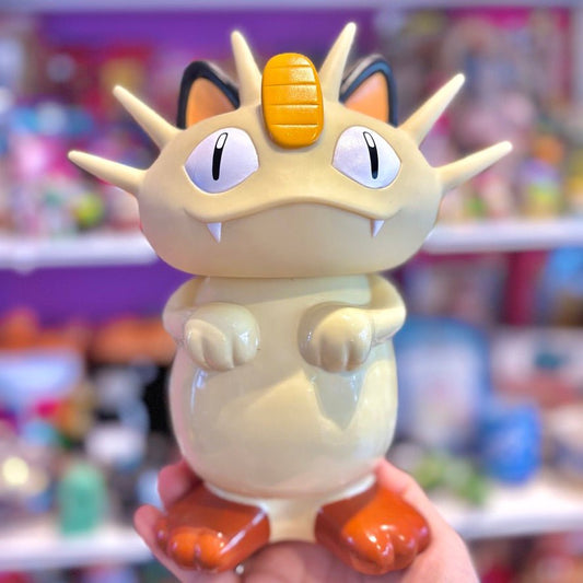 Pokemon: Meowth 22cm 3D Figure Bottle Cup Sipper (Nintendo, 1998) - PopCultGang