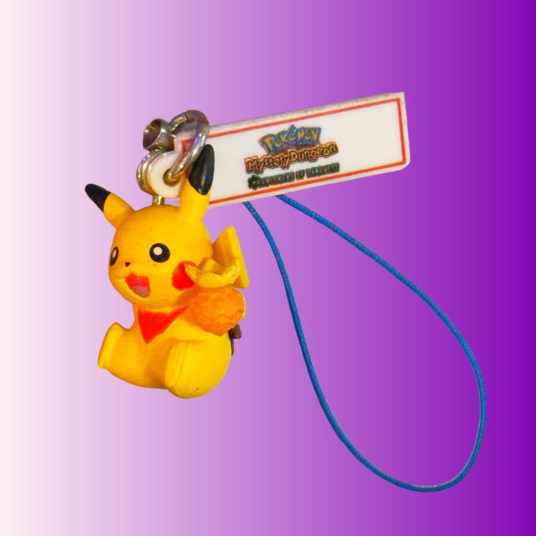 Pokemon: Mystery Dungeon - Explorers of Darkness - Pikachu Phone Charm Dangler Gachapon (Nintendo, 2008) - PopCultGang