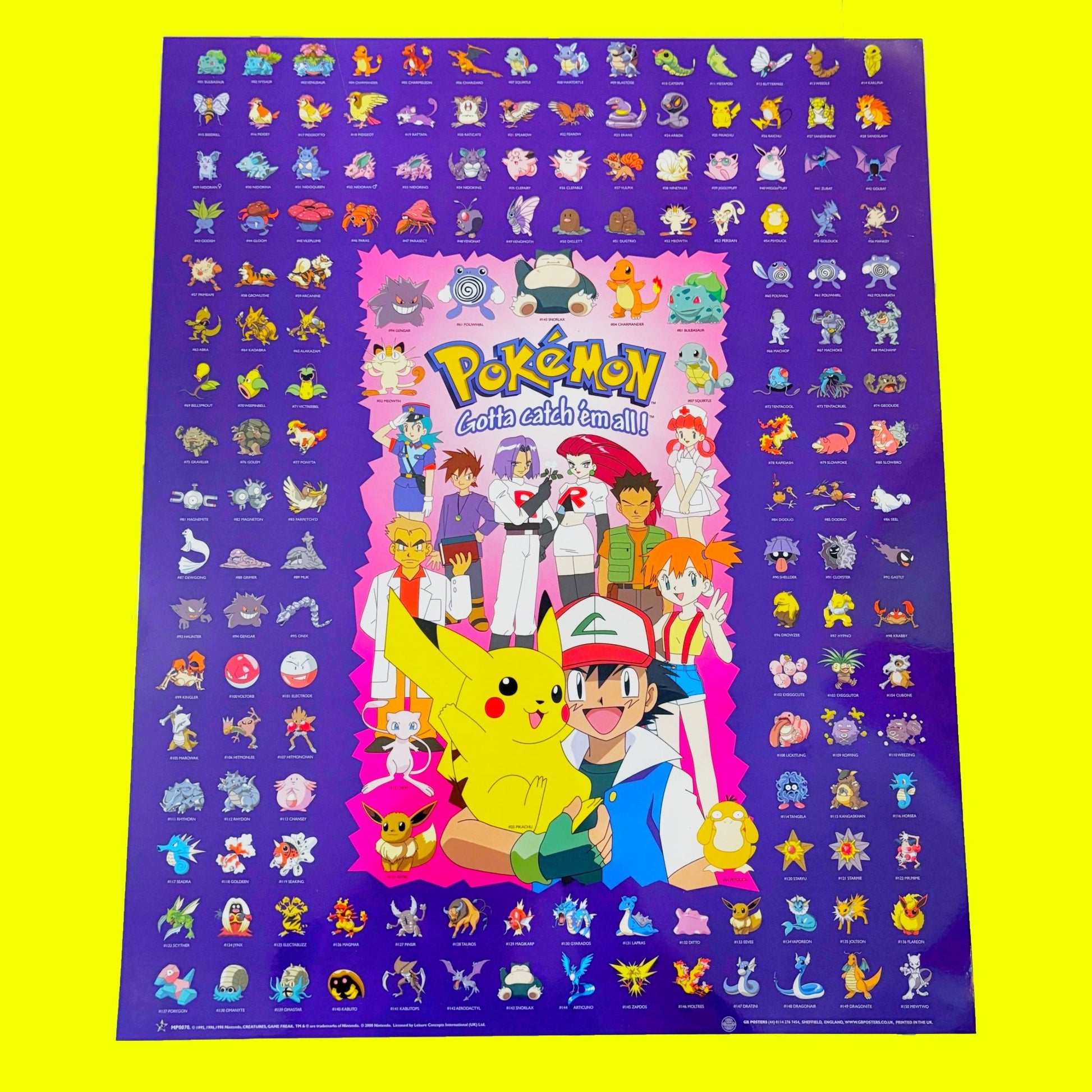 Pokemon: Orignal Laminated Posters (Nintendo, 2000) - PopCultGang