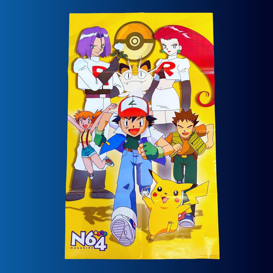 Pokemon / Perfect Dark - Double Sided Poster (N64 Magazine, 2000) - PopCultGang