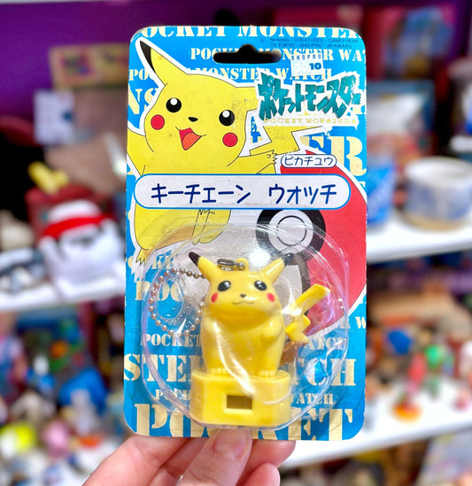 Pokemon Pikachu Watch Keychain (Nintendo, 1998) - PopCultGang