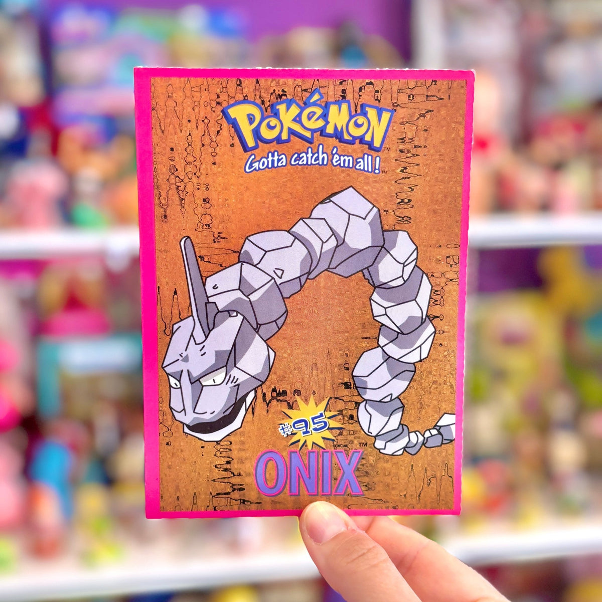 Pokémon Postcard: Onix (Nintendo, 2000) - PopCultGang