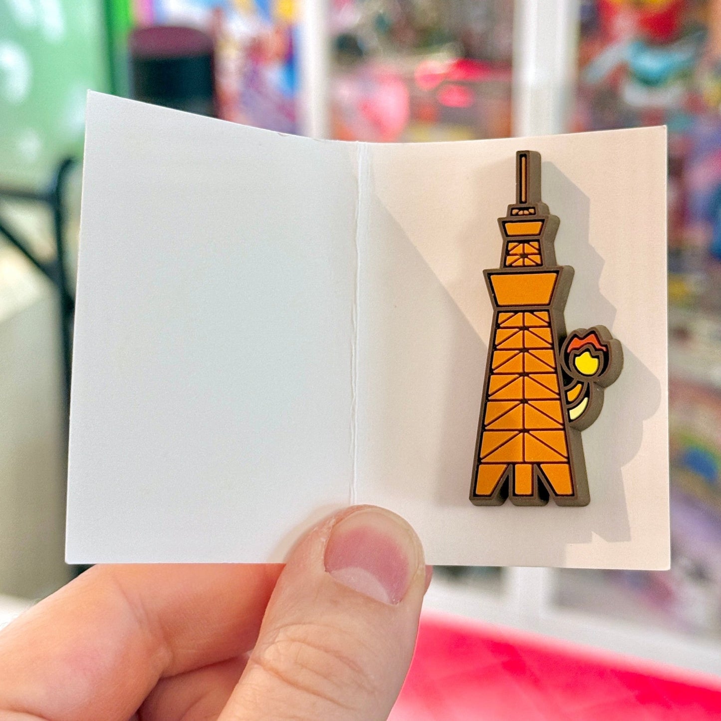 Pokemon Skytree Tower: Charmander Fire Tower Rubber Pin (Nintendo, Pokemon Center Tokyo Exclusive) - PopCultGang