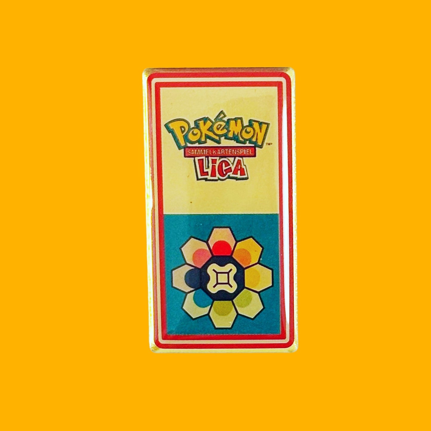 Pokemon: Trading Card Game League - Rainbow Pin Badge (Nintendo, 2000) - PopCultGang