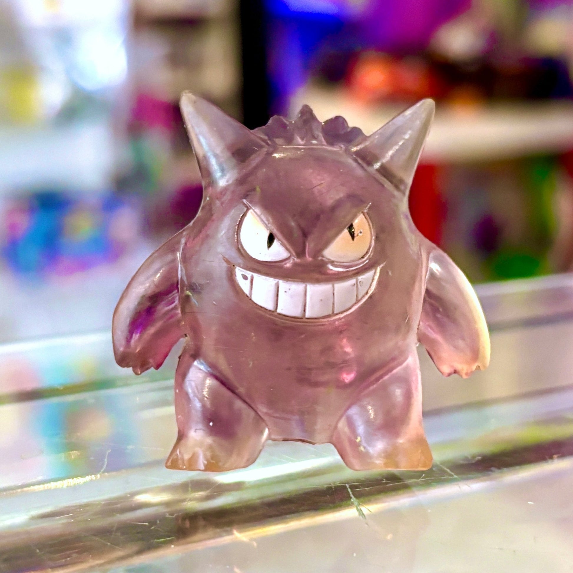 Pokemon: Translucent Gengar Collectible Mini Figure (TOMY, Nintendo, 90s) - PopCultGang