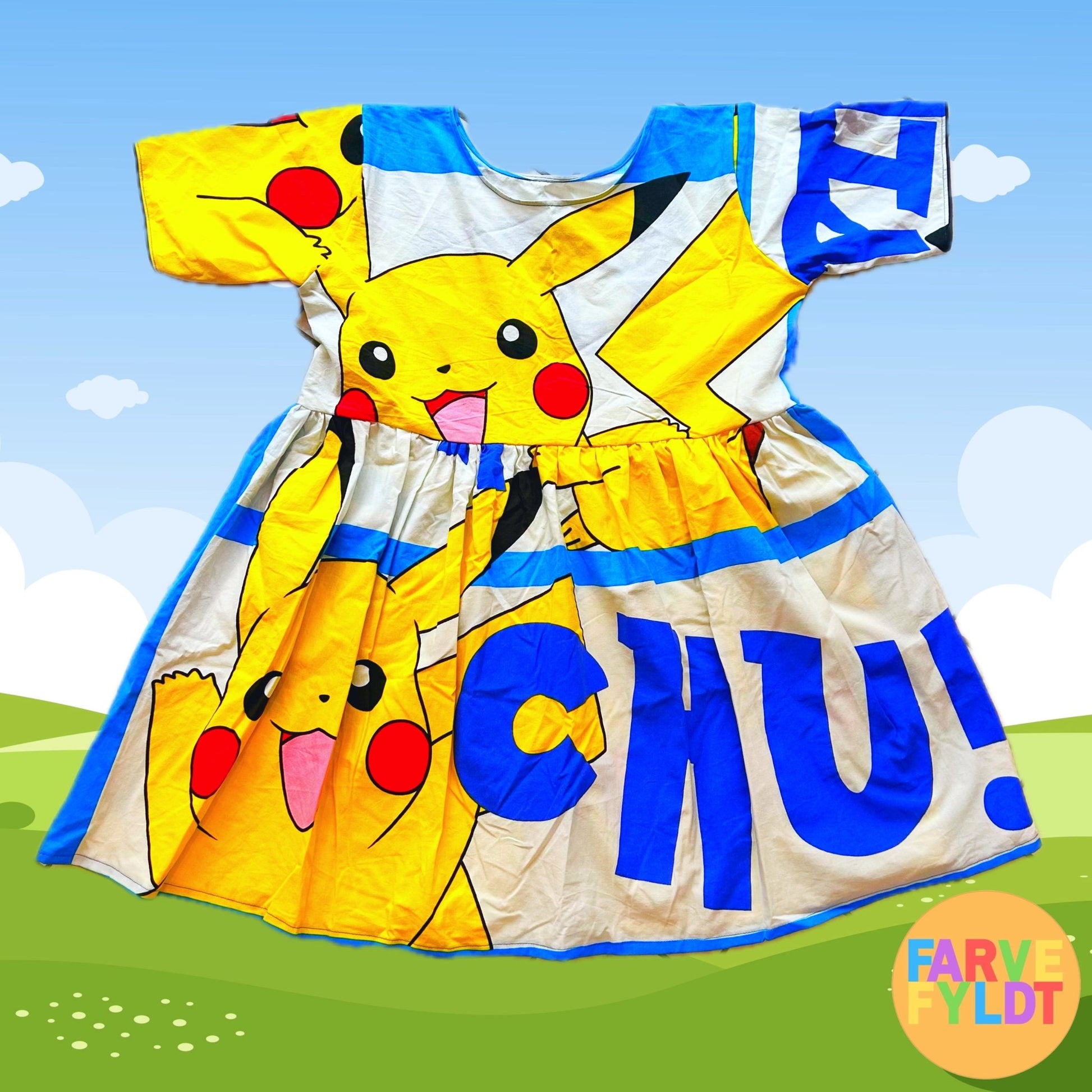 Pokemon - Upcycled Pikachu Dress (FARVEFYLDT x POPCULTGANG) - PopCultGang