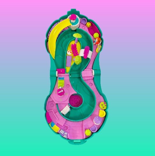 Polly Pocket: Splash N' Slide Waterpark Playset + 1 Figure (1995) - PopCultGang