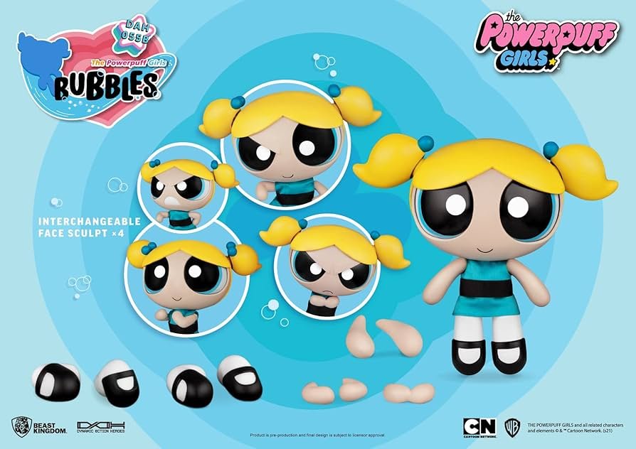 Powerpuff Girls: Bubbles 1:9 Scale Dynamic 8ction Heroes Action Figure (Beast Kingdom) - PopCultGang